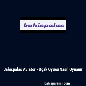 Bahispalas Aviator - U&ccedil;ak Oyunu Nasıl Oynanır